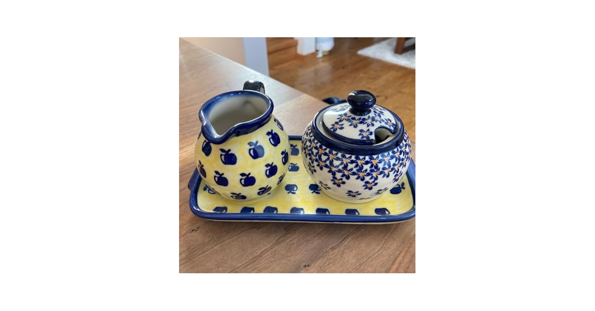 Polish Pottery - 【希少柄セット売】ポーリッシュポタリー シュガーポット ミルクピッチャー セット Amazon.co.jp: ポーリッシュポタリー シュガーポット&ミルク